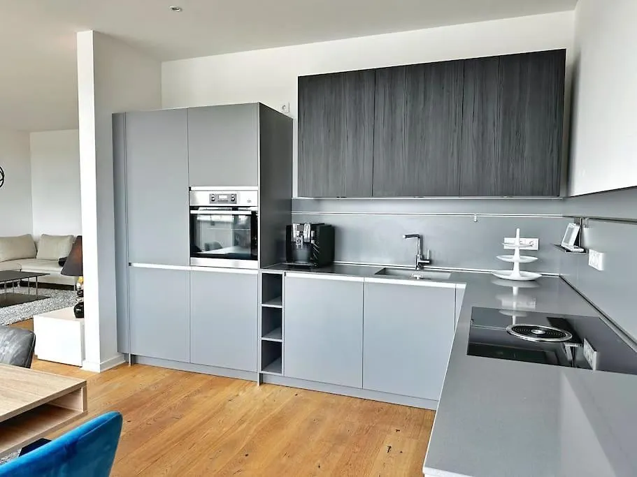 Apartment Elegante Skyline Wohnung Leipzig